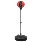 vidaXL Set minge de box cu mănuși/pompă, înălțime reglabilă 81-122 cm vidaXL Set minge de box cu mănuși/pompă, înălțime reglabilă 81-122 cm