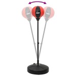 vidaXL Set minge de box cu mănuși/pompă, înălțime reglabilă 81-122 cm vidaXL Set minge de box cu mănuși/pompă, înălțime reglabilă 81-122 cm