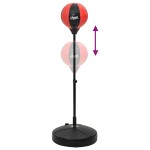 vidaXL Set minge de box cu mănuși/pompă, înălțime reglabilă 81-122 cm vidaXL Set minge de box cu mănuși/pompă, înălțime reglabilă 81-122 cm
