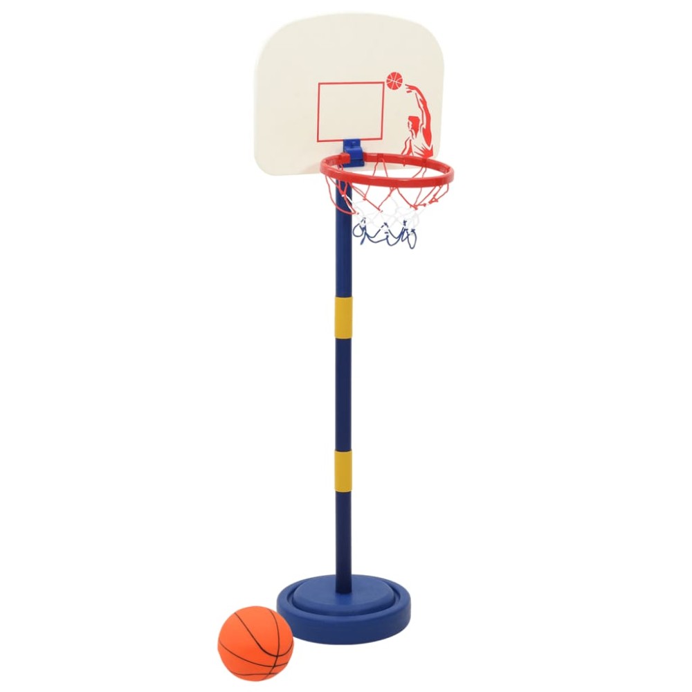 vidaXL Suport de baschet cu minge/pompă, înălțime reglabilă 90/121 cm