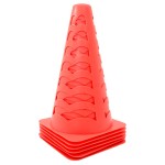 vidaXL Conuri de fotbal, 6 buc., portocaliu, stivuibile, 13x13x22,5 cm vidaXL Conuri de fotbal, 6 buc., portocaliu, stivuibile, 13x13x22,5 cm
