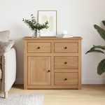 vidaXL Dulap cu sertare Panama, 93x40x80 cm, lemn masiv de pin
