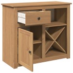 vidaXL Dulap cu sertar Panama, 93x40x80 cm, lemn masiv de pin