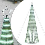vidaXL Pom de Crăciun LED 1028 LED-uri Alb Rece 403 cm