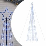 vidaXL Pom de Crăciun LED-uri cu vârfuri 1534 LED-uri Albastru 500 cm vidaXL Pom de Crăciun LED-uri cu vârfuri 1534 LED-uri Albastru 500 cm