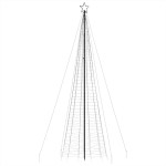 vidaXL Pom de Crăciun LED-uri cu vârfuri 1534 LED-uri Albastru 500 cm vidaXL Pom de Crăciun LED-uri cu vârfuri 1534 LED-uri Albastru 500 cm