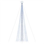 vidaXL Pom de Crăciun LED-uri cu vârfuri 1534 LED-uri Albastru 500 cm vidaXL Pom de Crăciun LED-uri cu vârfuri 1534 LED-uri Albastru 500 cm
