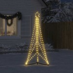 vidaXL Pom de Crăciun LED 363 LED-uri Alb Cald 182 cm
