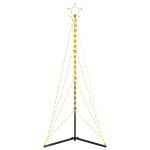 vidaXL Pom de Crăciun LED 363 LED-uri Alb Cald 182 cm