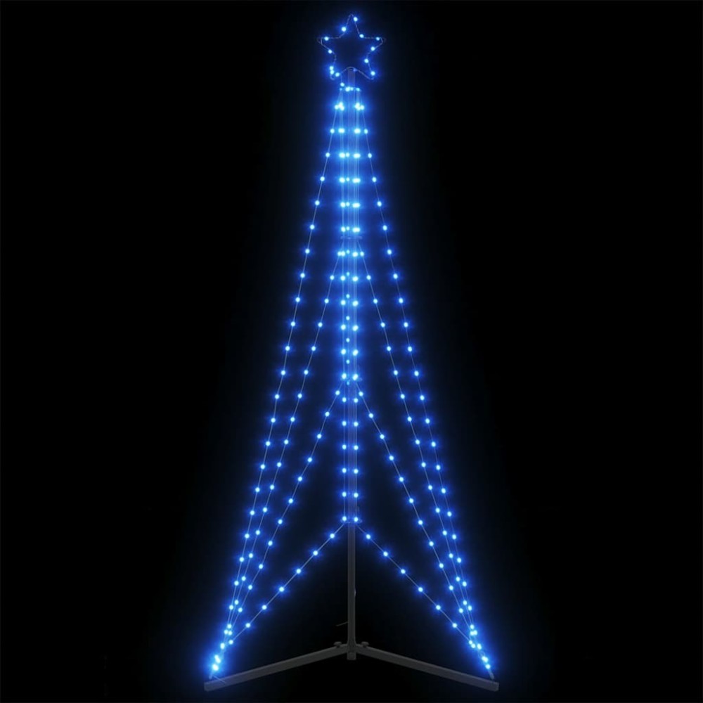 vidaXL Pom de Crăciun LED 363 LED-uri Albastru 182 cm