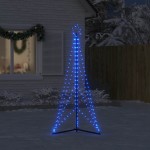 vidaXL Pom de Crăciun LED 363 LED-uri Albastru 182 cm