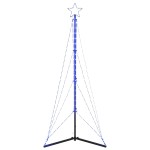 vidaXL Pom de Crăciun LED 363 LED-uri Albastru 182 cm