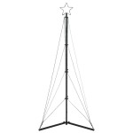 vidaXL Pom de Crăciun LED 363 LED-uri Albastru 182 cm