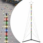 vidaXL Pom de Crăciun LED 363 LED-uri colorate 182 cm vidaXL Pom de Crăciun LED 363 LED-uri colorate 182 cm