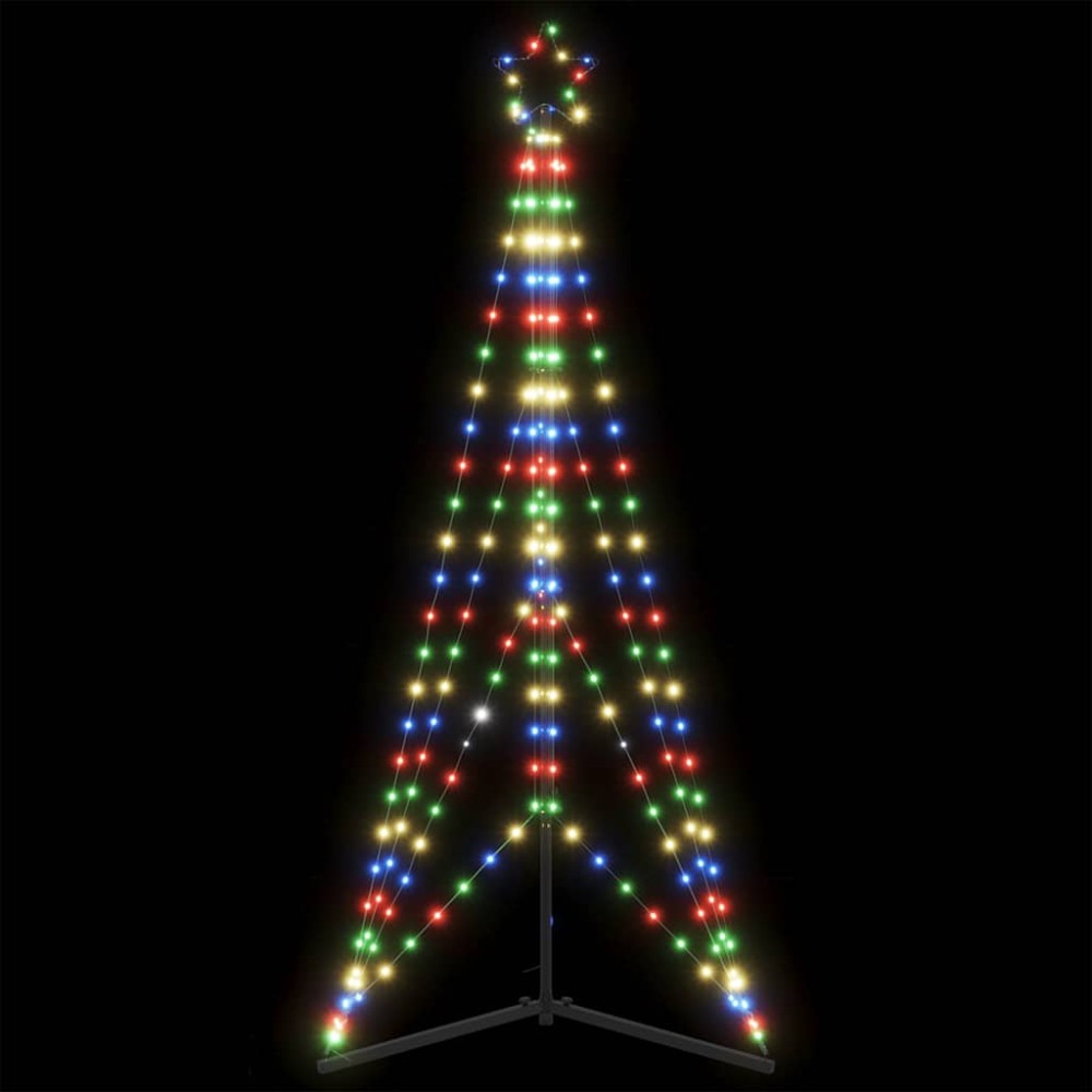 vidaXL Pom de Crăciun LED 363 LED-uri colorate 182 cm