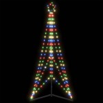 vidaXL Pom de Crăciun LED 363 LED-uri colorate 182 cm vidaXL Pom de Crăciun LED 363 LED-uri colorate 182 cm