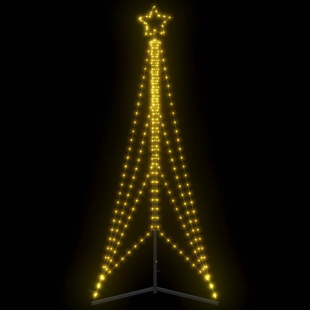 vidaXL Pom de Crăciun LED 483 LED-uri Alb Cald 240 cm