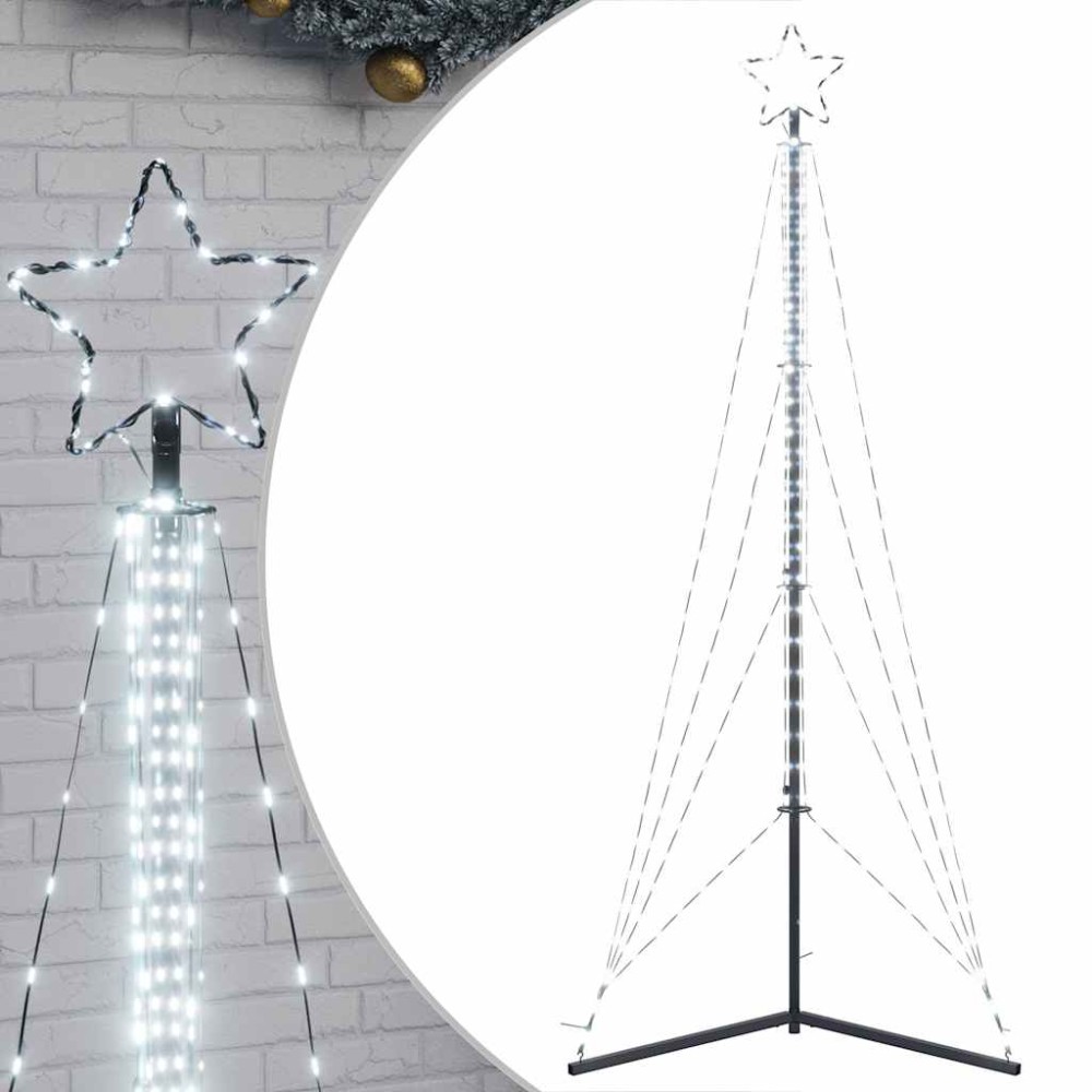 vidaXL Pom de Crăciun LED 483 LED-uri Alb Rece 240 cm