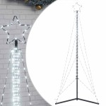 vidaXL Pom de Crăciun LED 483 LED-uri Alb Rece 240 cm vidaXL Pom de Crăciun LED 483 LED-uri Alb Rece 240 cm