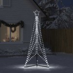 vidaXL Pom de Crăciun LED 483 LED-uri Alb Rece 240 cm vidaXL Pom de Crăciun LED 483 LED-uri Alb Rece 240 cm