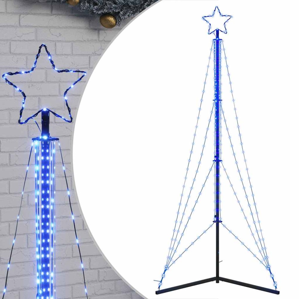 vidaXL Pom de Crăciun LED 483 LED-uri Albastru 240 cm