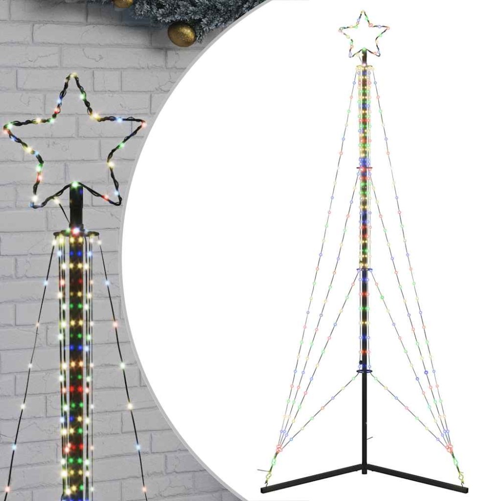 vidaXL Pom de Crăciun LED 483 LED-uri colorate 240 cm