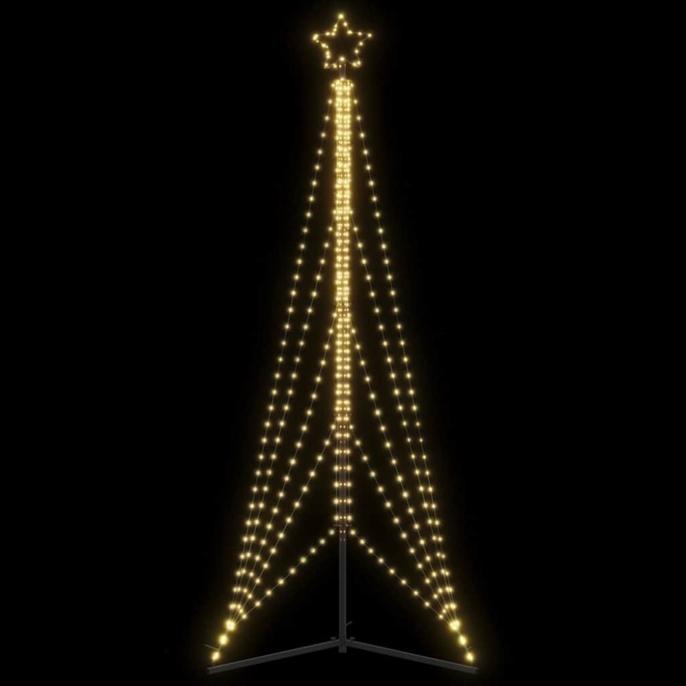 vidaXL Pom de Crăciun LED 525 LED-uri Alb Cald 302 cm