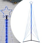 vidaXL Pom de Crăciun LED 525 LED-uri Albastru 302 cm vidaXL Pom de Crăciun LED 525 LED-uri Albastru 302 cm