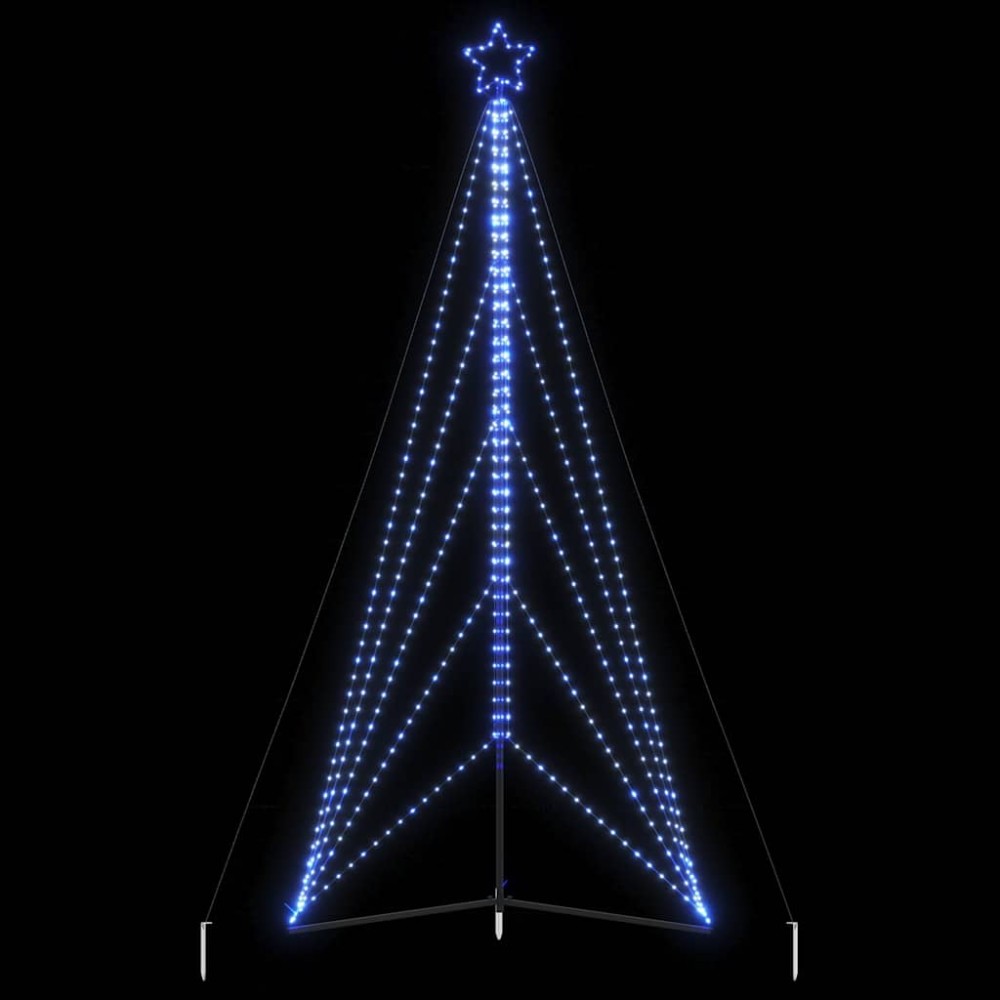 vidaXL Pom de Crăciun LED 615 LED-uri Albastru 404,5 cm