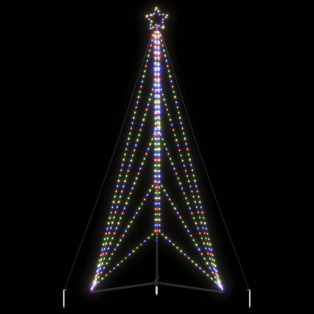 vidaXL Pom de Crăciun LED 615 LED-uri colorate 404,5 cm