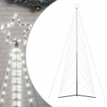 vidaXL Pom de Crăciun LED 861 LED-uri Alb Rece 478 cm