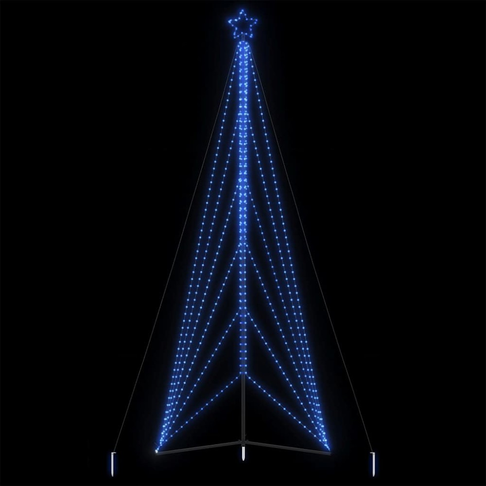 vidaXL Pom de Crăciun LED 861 LED-uri Albastru 478 cm