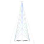 vidaXL Pom de Crăciun LED 861 LED-uri Albastru 478 cm vidaXL Pom de Crăciun LED 861 LED-uri Albastru 478 cm