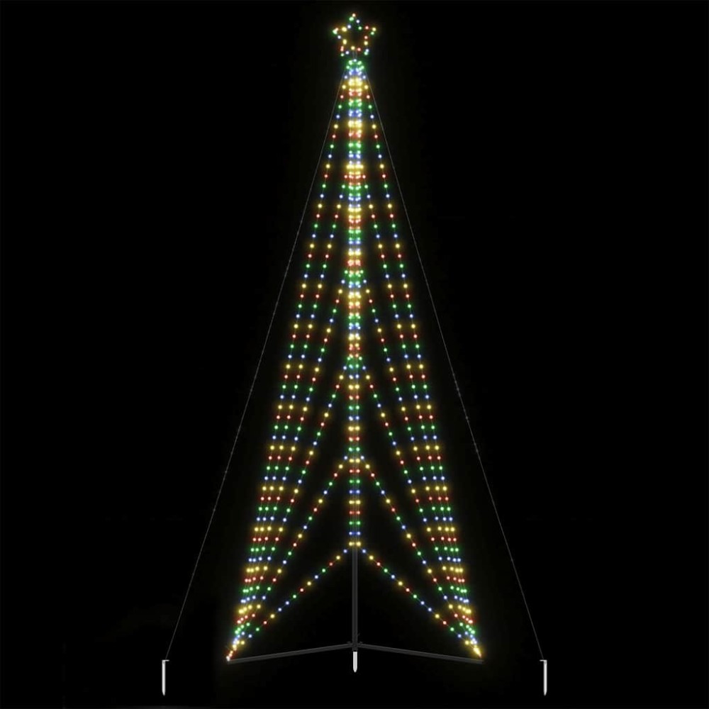 vidaXL Pom de Crăciun LED 861 LED-uri colorate 478 cm
