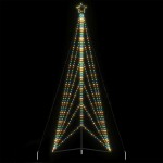 vidaXL Pom de Crăciun LED 861 LED-uri colorate 478 cm