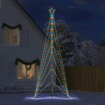 vidaXL Pom de Crăciun LED 861 LED-uri colorate 478 cm