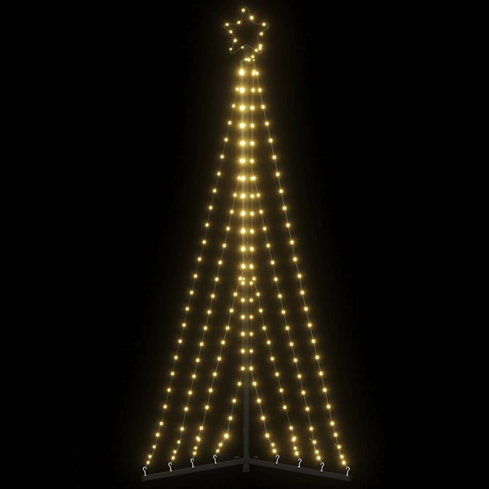 vidaXL Pom de Crăciun LED 339 LED-uri Alb Cald 187 cm