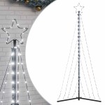vidaXL Pom de Crăciun LED 339 LED-uri Alb Rece 187 cm
