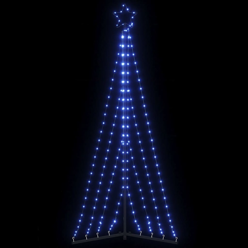 vidaXL Pom de Crăciun LED 339 LED-uri Albastru 187 cm
