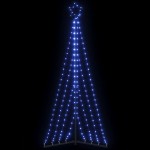 vidaXL Pom de Crăciun LED 339 LED-uri Albastru 187 cm vidaXL Pom de Crăciun LED 339 LED-uri Albastru 187 cm
