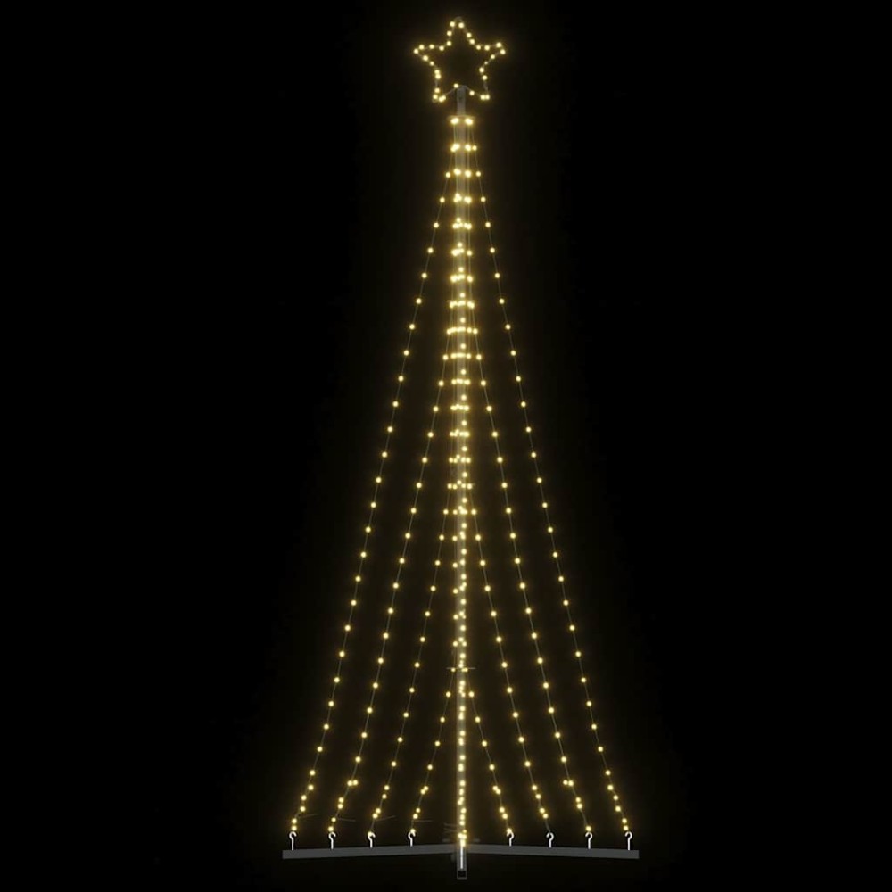 vidaXL Pom de Crăciun LED 447 LED-uri Alb Cald 249 cm