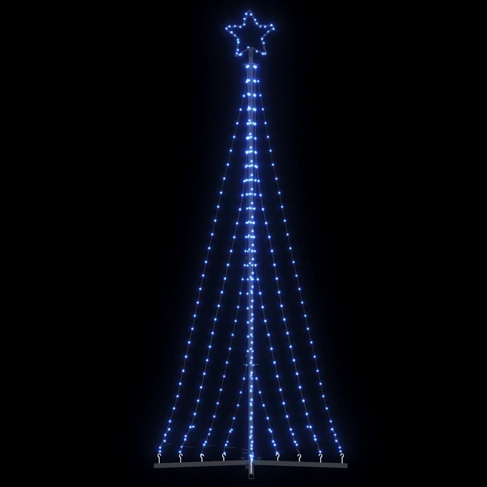 vidaXL Pom de Crăciun LED 447 LED-uri Albastru 249 cm