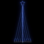 vidaXL Pom de Crăciun LED 447 LED-uri Albastru 249 cm vidaXL Pom de Crăciun LED 447 LED-uri Albastru 249 cm