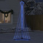 vidaXL Pom de Crăciun LED 447 LED-uri Albastru 249 cm vidaXL Pom de Crăciun LED 447 LED-uri Albastru 249 cm