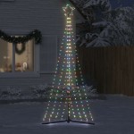 vidaXL Pom de Crăciun LED 447 LED-uri colorate 249 cm