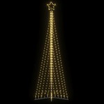 vidaXL Pom de Crăciun LED 495 LED-uri Alb Cald 300,5 cm