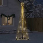 vidaXL Pom de Crăciun LED 495 LED-uri Alb Cald 300,5 cm