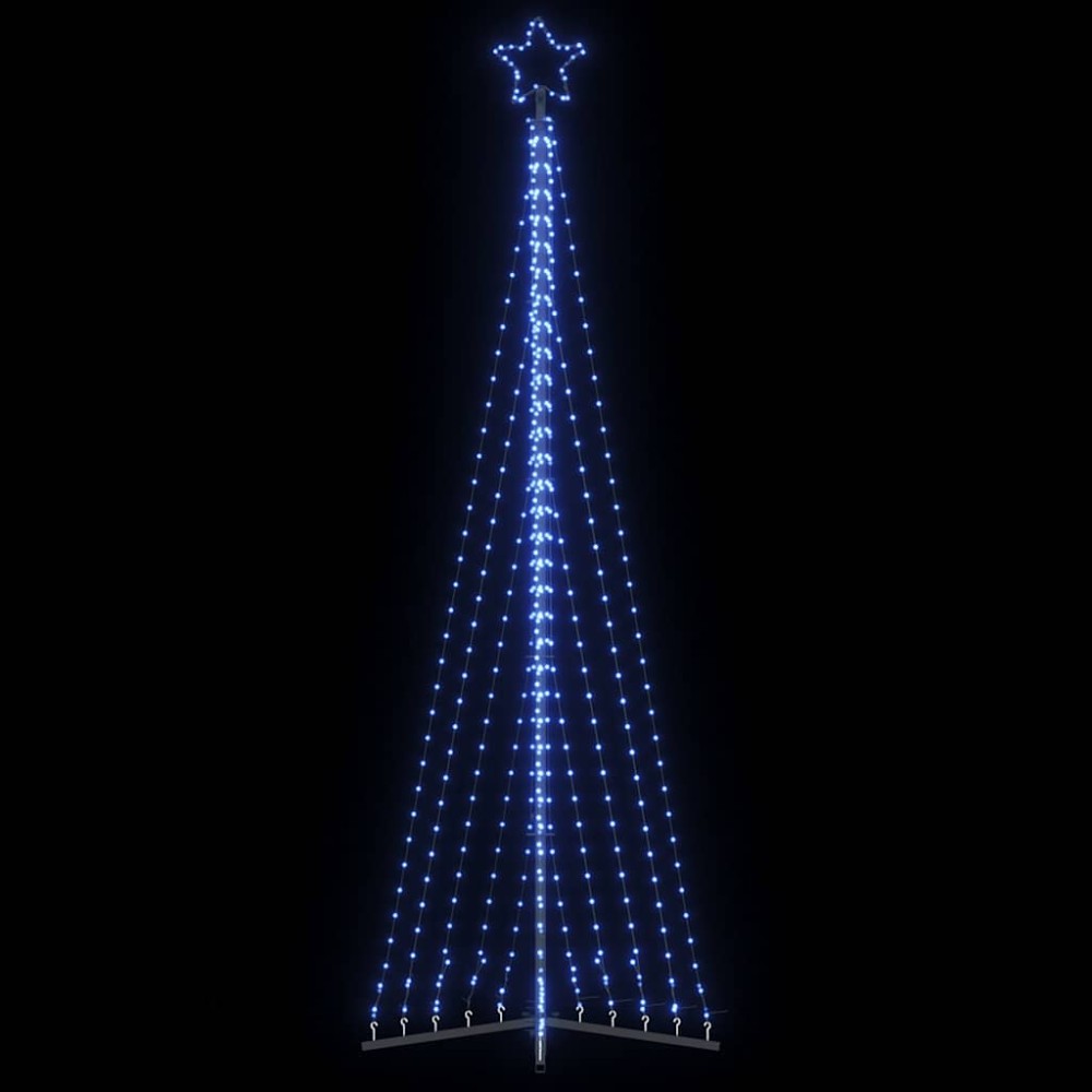 vidaXL Pom de Crăciun LED 495 LED-uri Albastru 300,5 cm