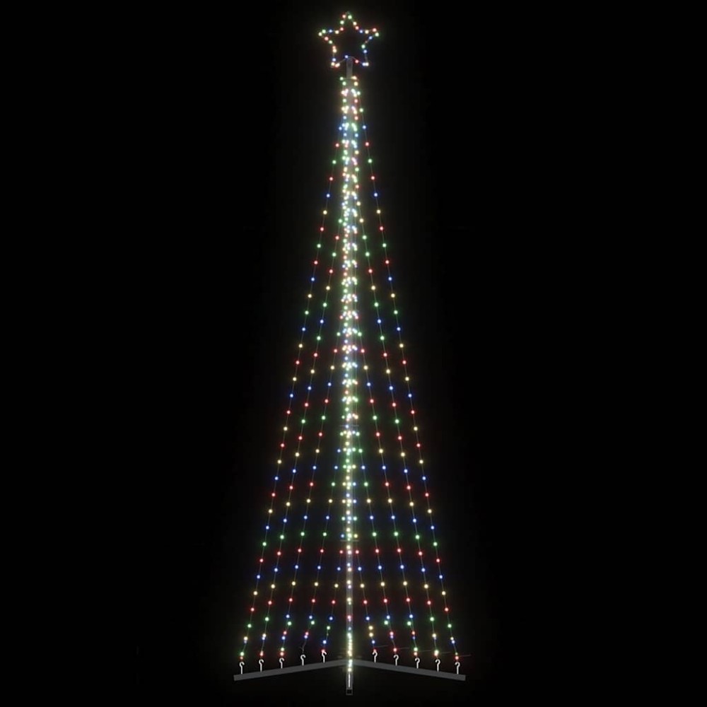 vidaXL Pom de Crăciun LED 495 LED-uri colorate 300,5 cm