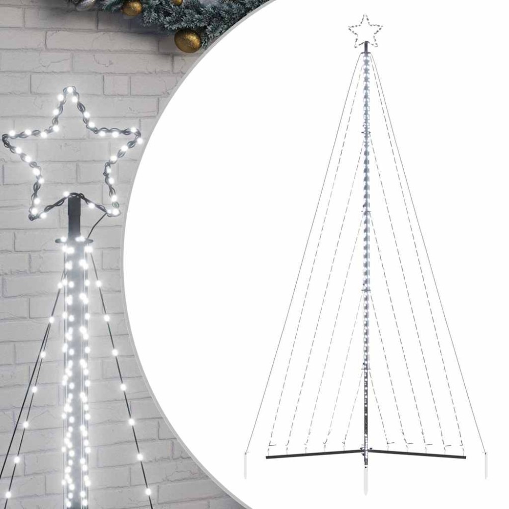vidaXL Pom de Crăciun LED 570 LED-uri Alb Rece 399 cm